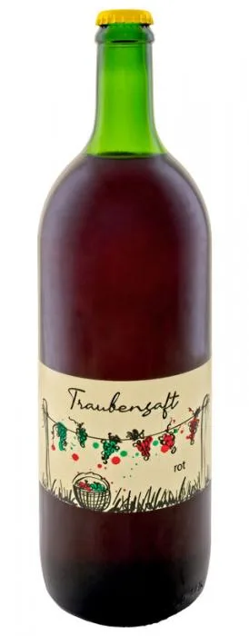 Flasche Traubensaft rot